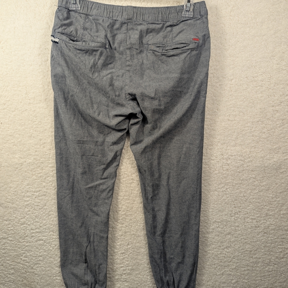 Bullhead Gray Jogger Sweatpants with Elastic Cuffs - Picture 4 of 8